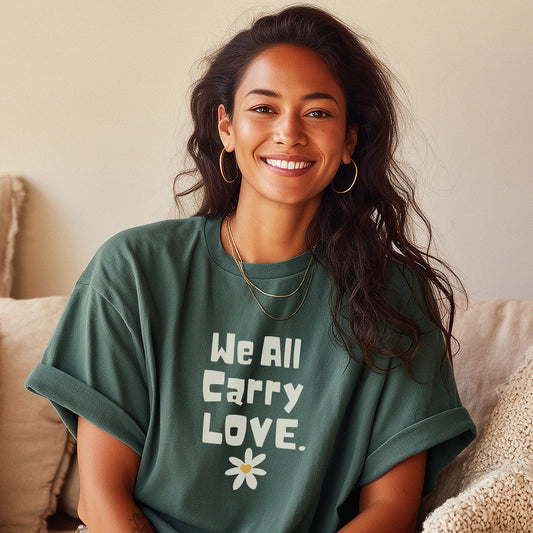 We All Carry Love - Men’s/Unisex Heavyweight Tee