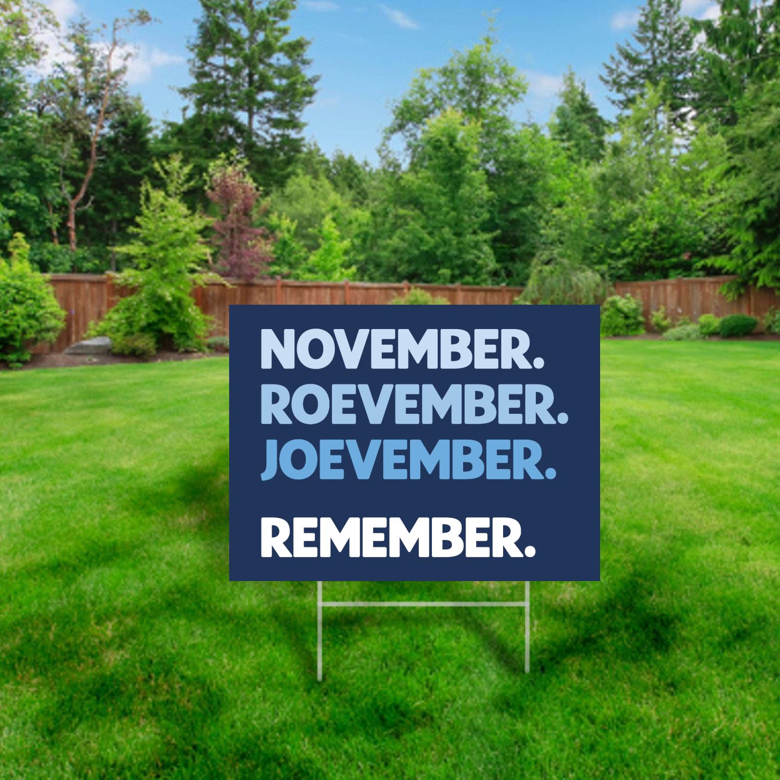 November Remember Yard Sign – Pavlovitz Design