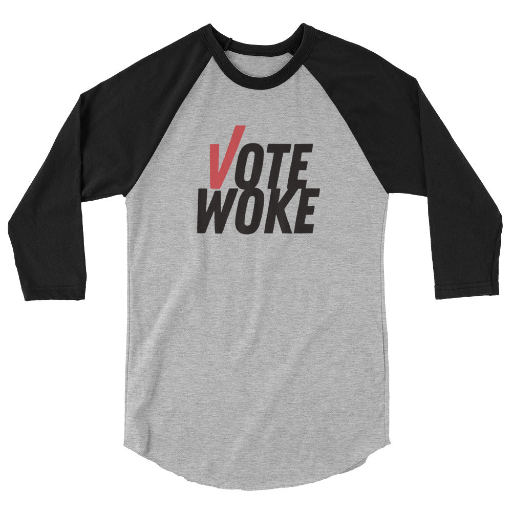 Vote Woke - 3/4 Sleeve Shirt