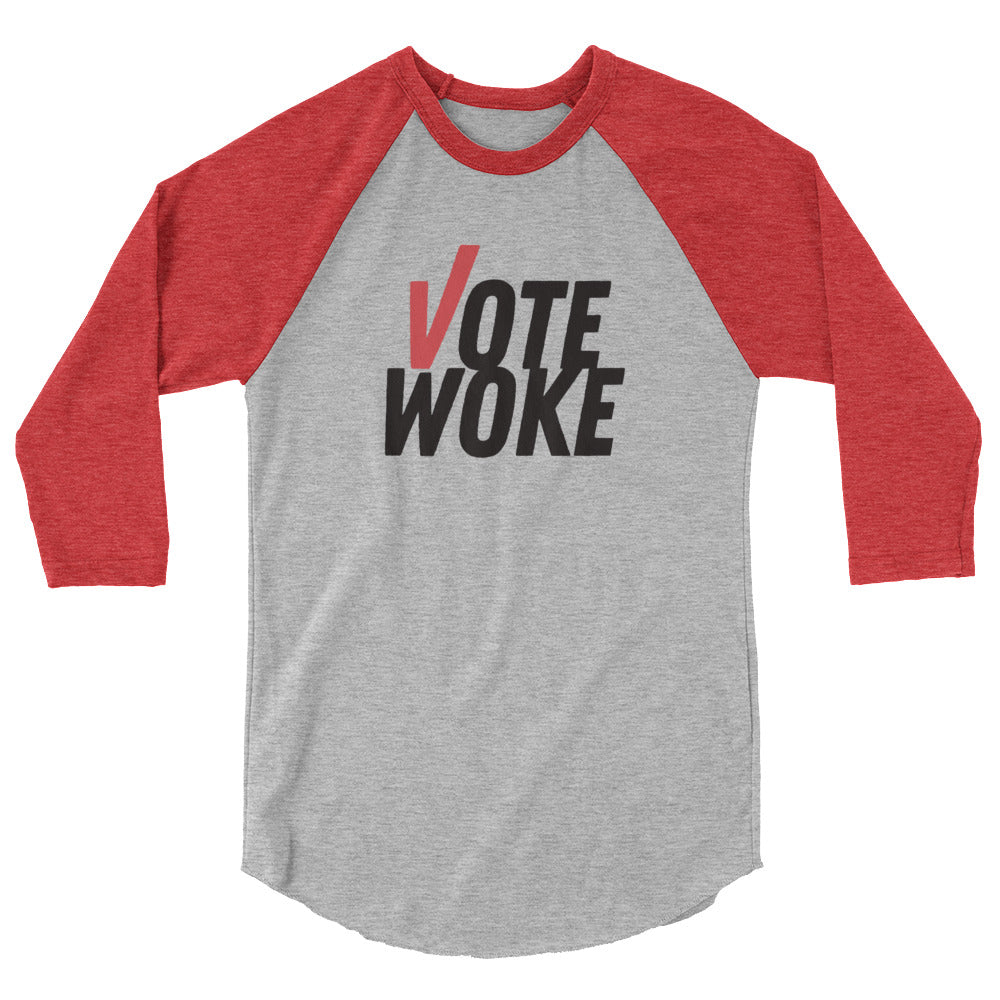 Vote Woke - 3/4 Sleeve Shirt
