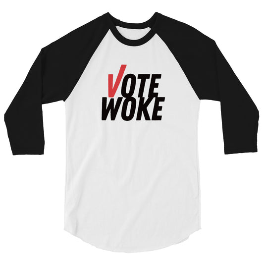 Vote Woke - 3/4 Sleeve Shirt