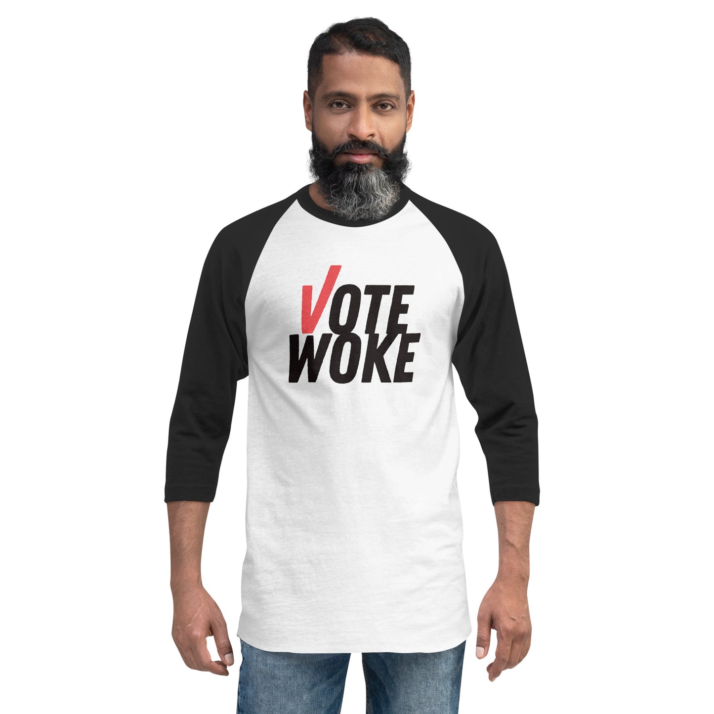 Vote Woke - 3/4 Sleeve Shirt