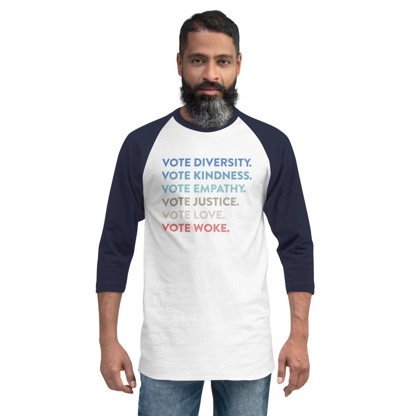 Voting Values - 3/4 Sleeve Shirt