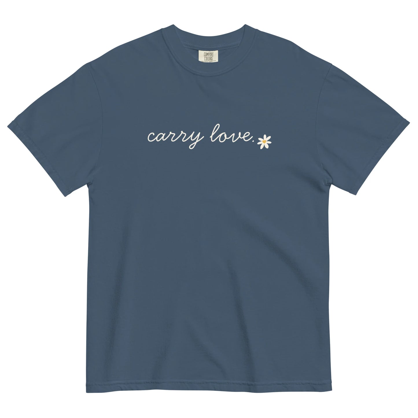 FINAL SALE - Medium - Carry Love - Men’s/Unisex Heavyweight Tee - Midnight
