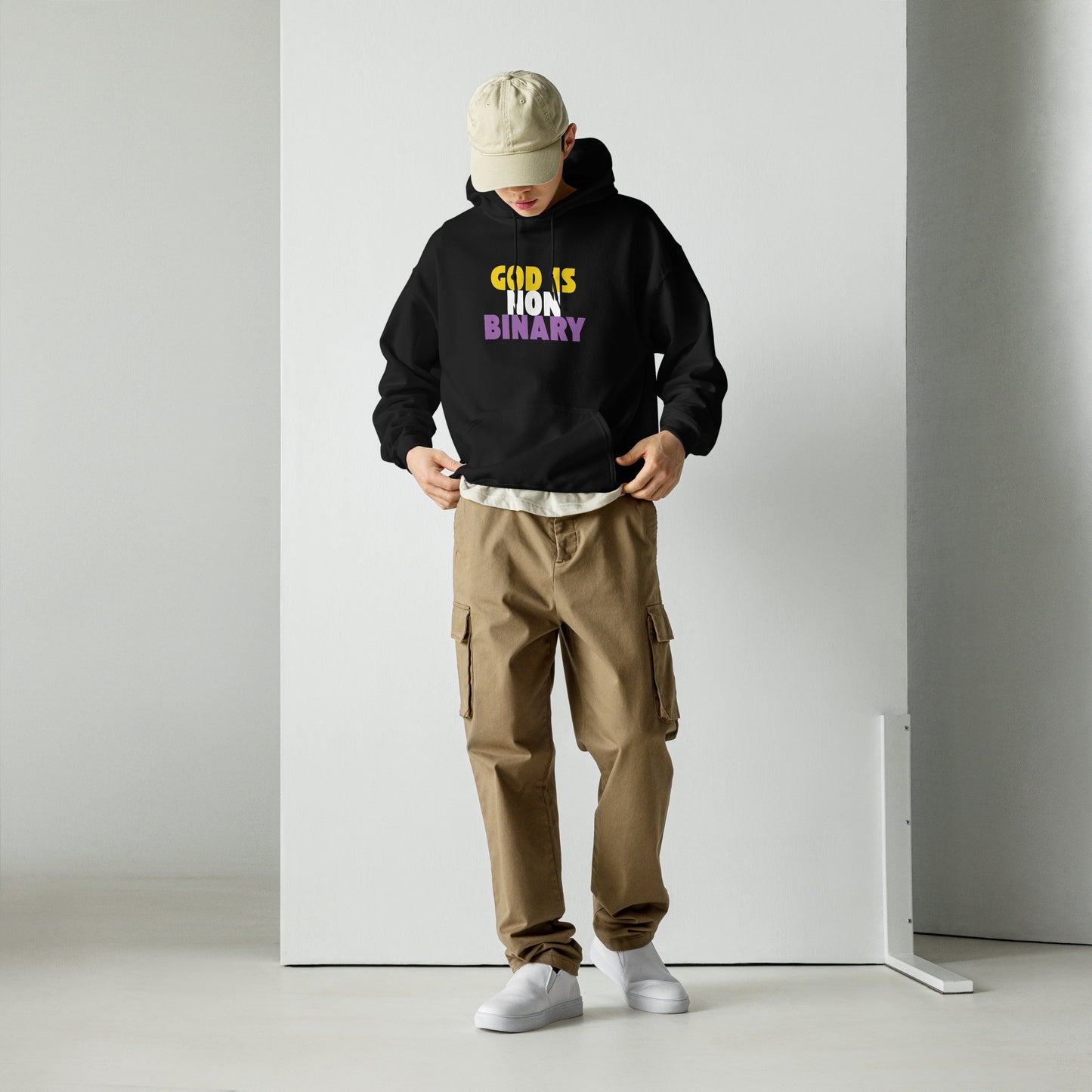 God is Nonbinary - Hooded Sweatshirt