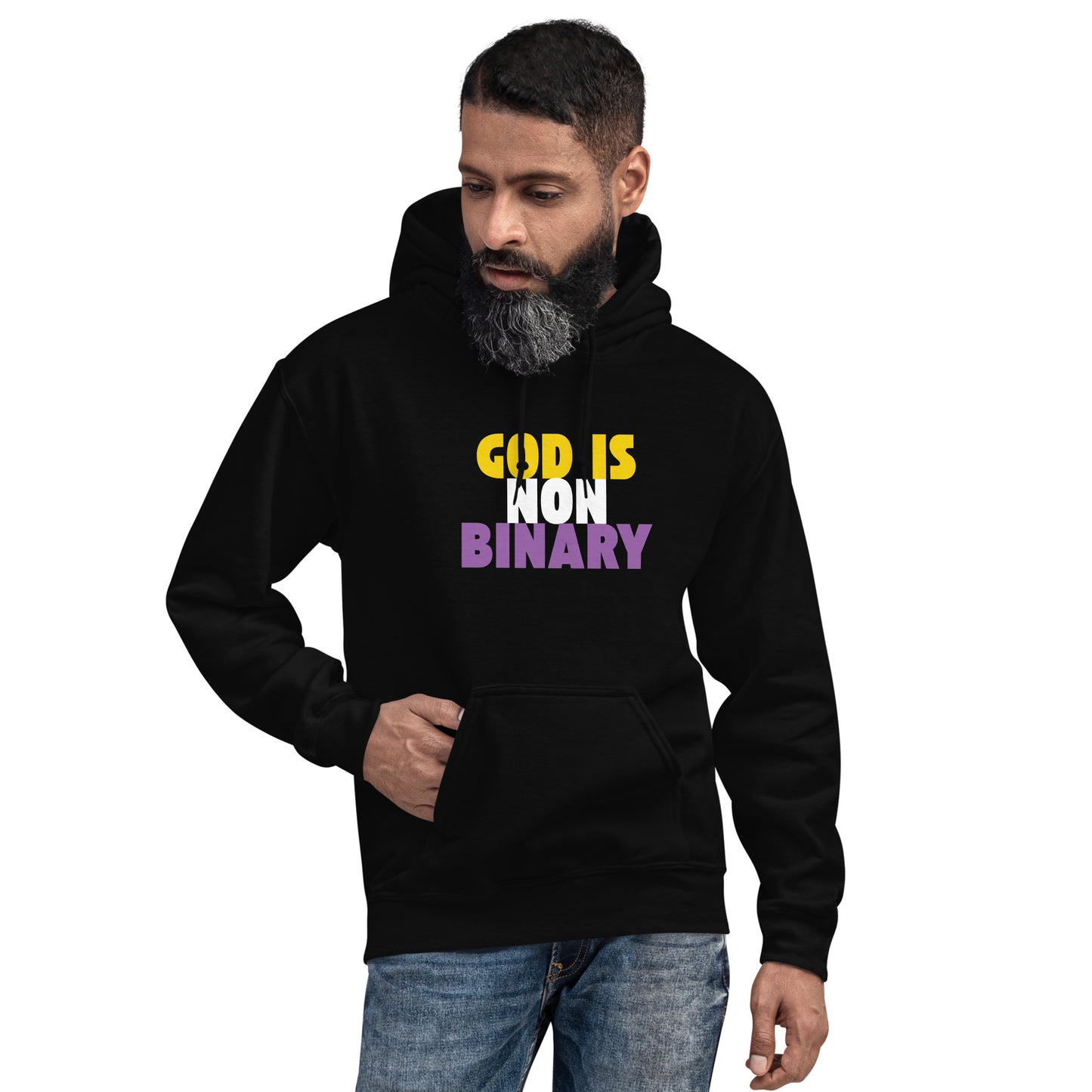 God is Nonbinary - Hooded Sweatshirt