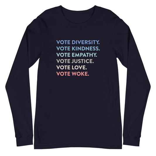 Voting Values - Unisex Long Sleeve Shirt