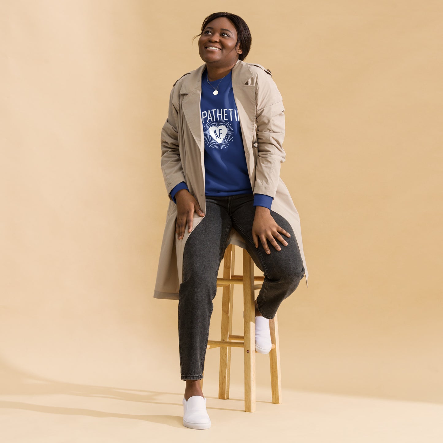 Empathetic AF - Light Logo - Sweatshirt