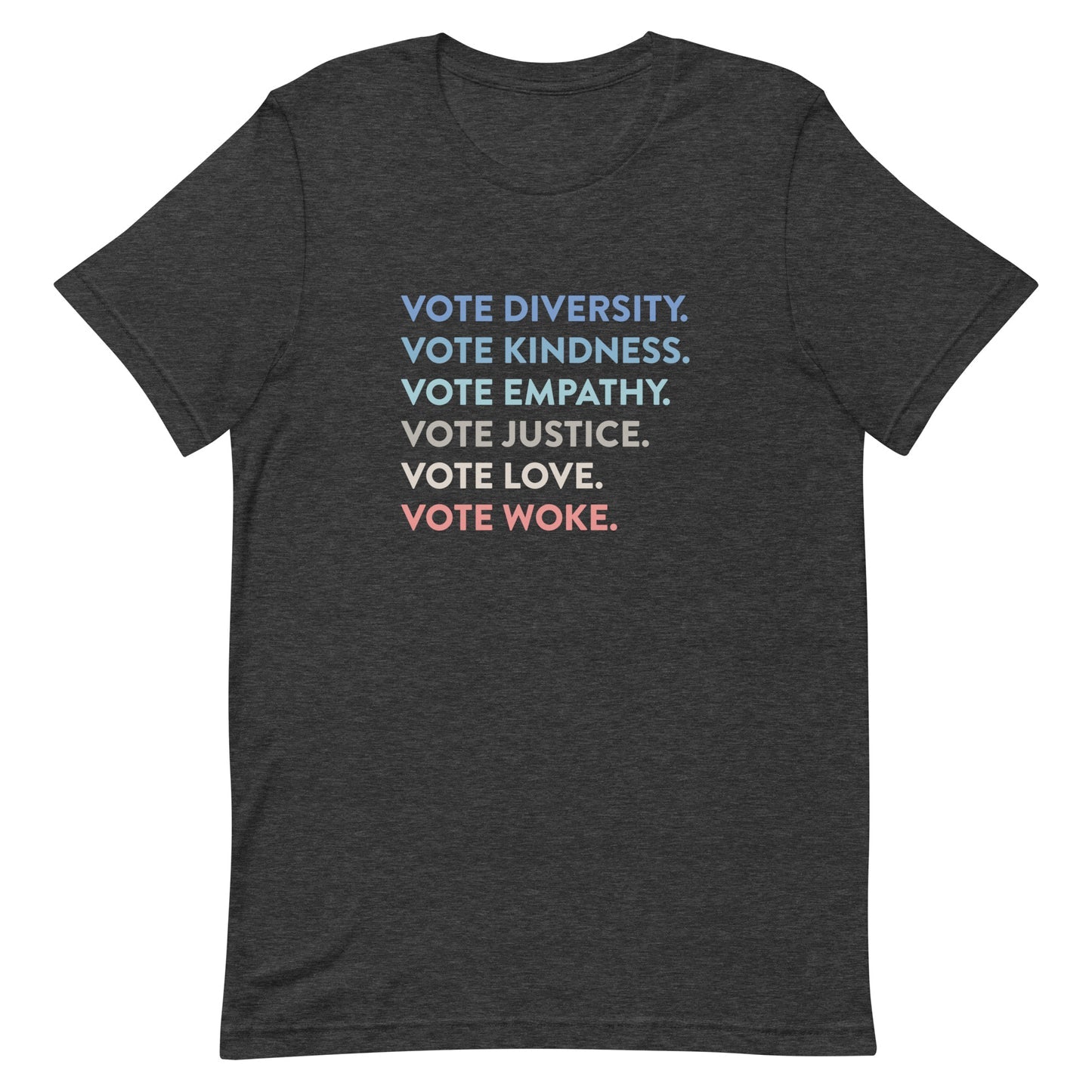 FINAL SALE - Medium - Voting Values - Men’s/Unisex Tee - Dark Grey Heather