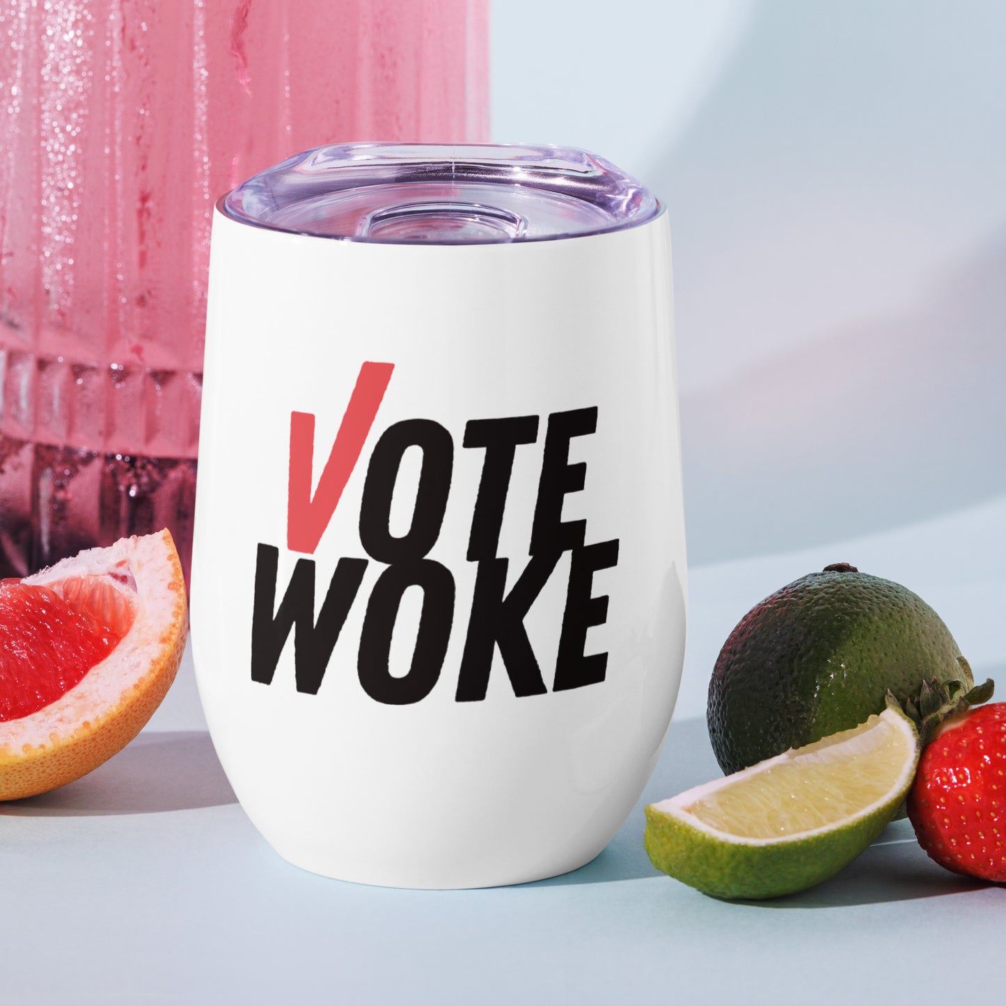 Vote Woke - Wine Tumbler