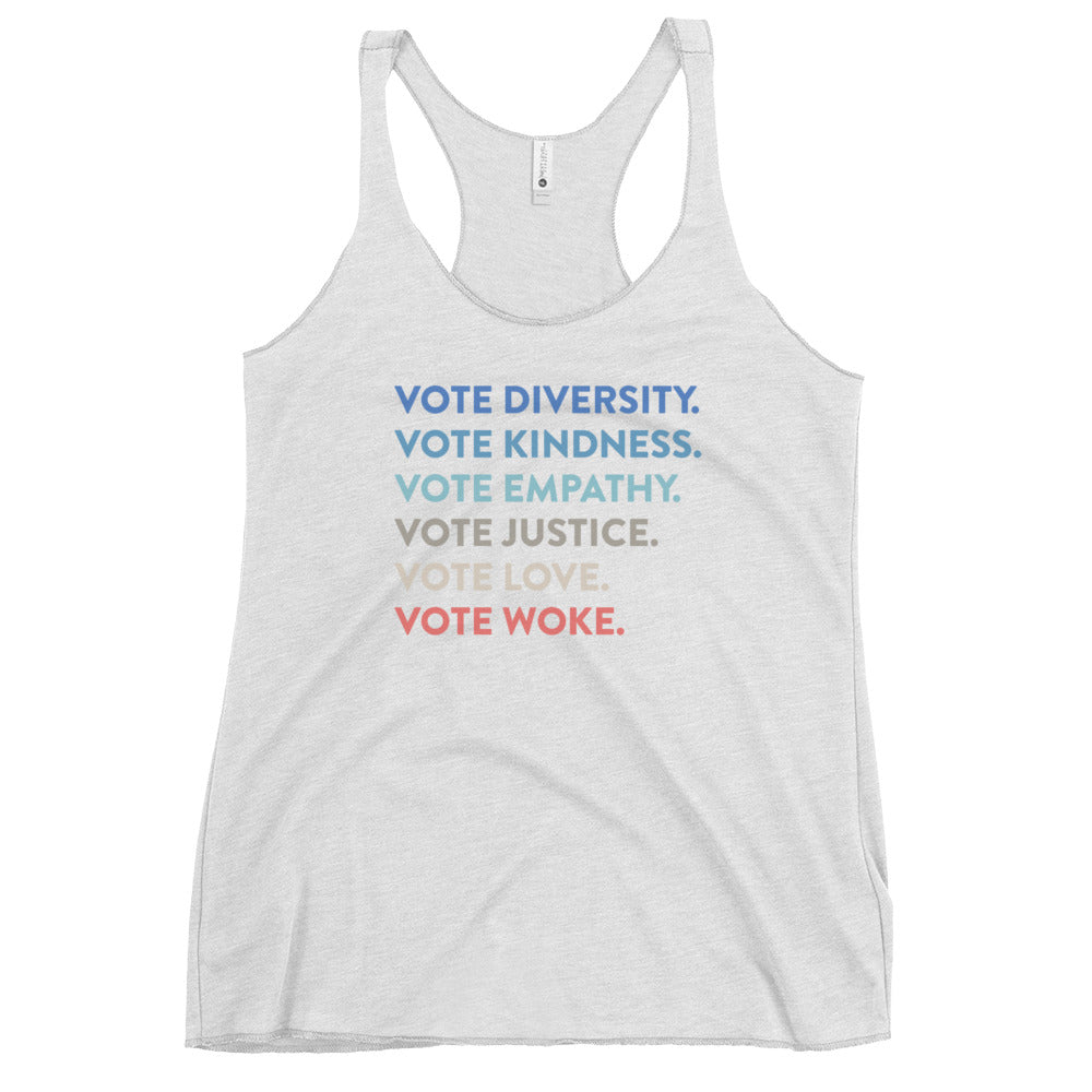 Voting Values - Women's Racerback Tank