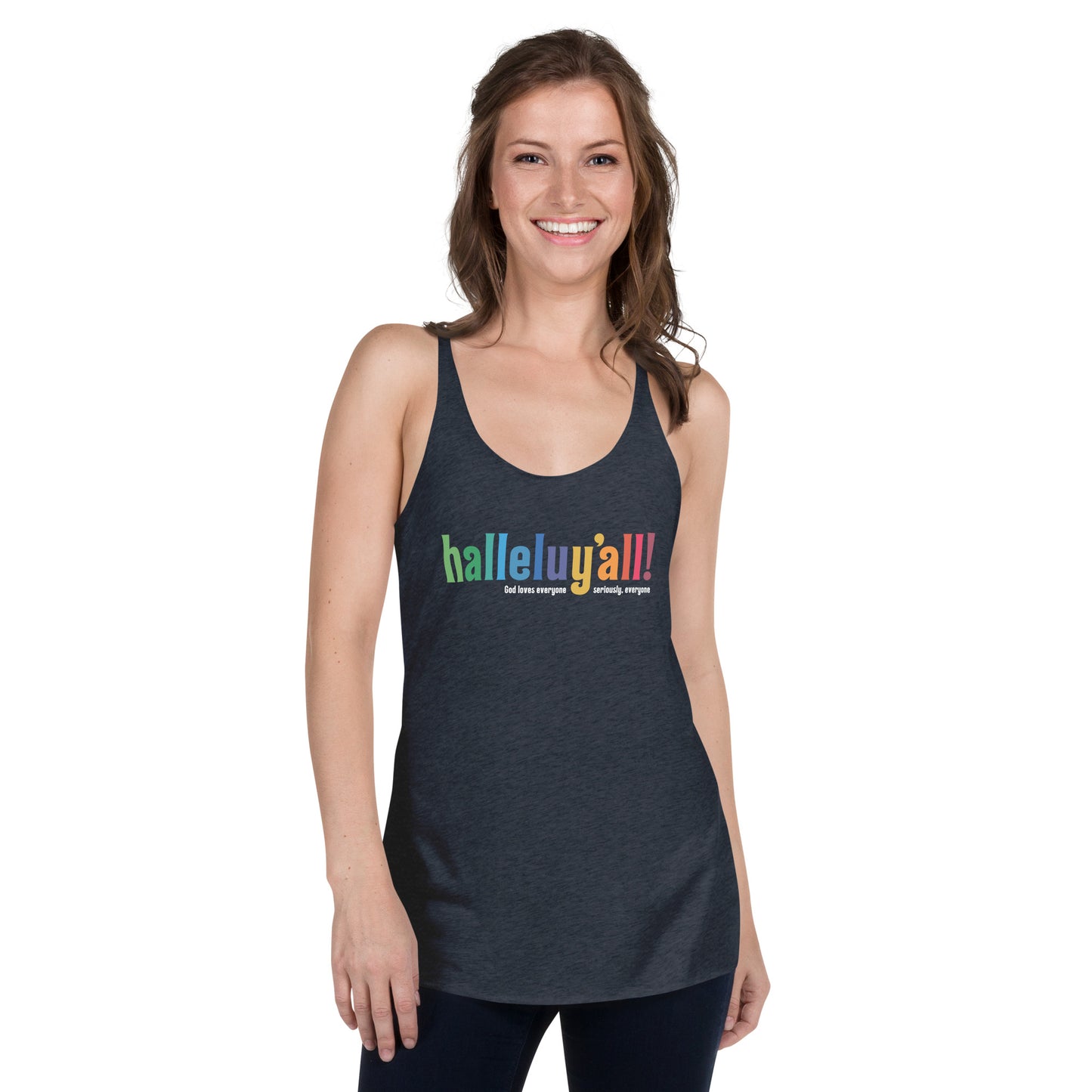 Halleluy’all - Women's Racerback Tank