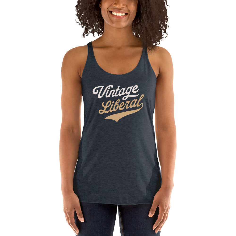 Vintage Liberal - Women's Racerback Tank