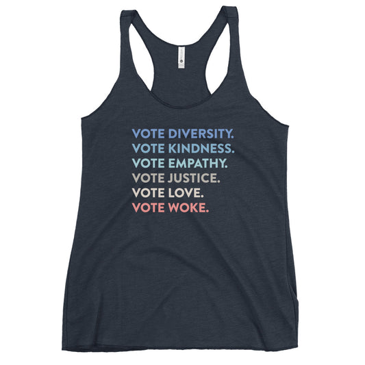 Voting Values - Women's Racerback Tank