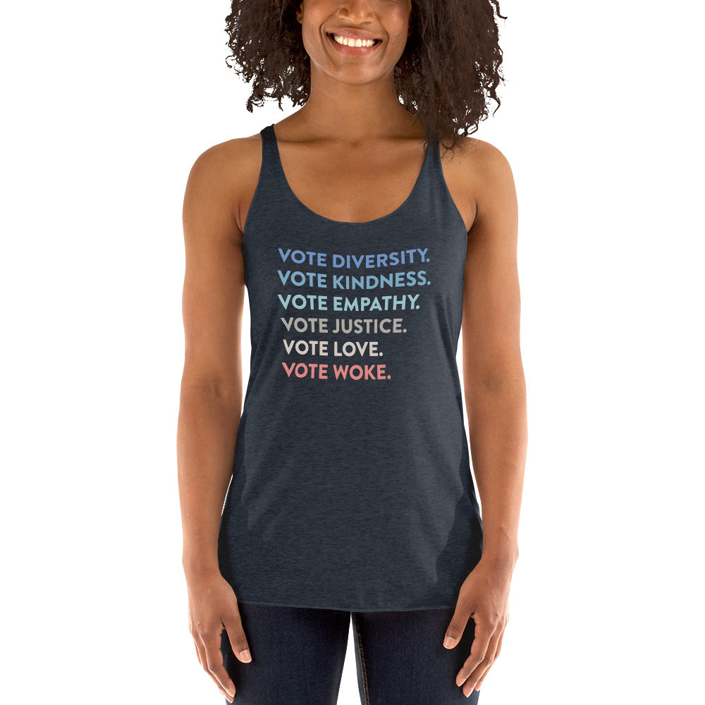 Voting Values - Women's Racerback Tank