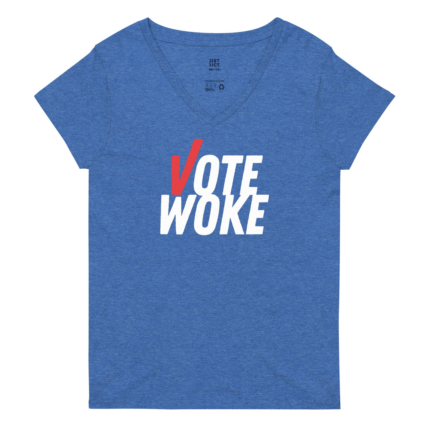 Vote Woke - Women’s V-Neck Tee