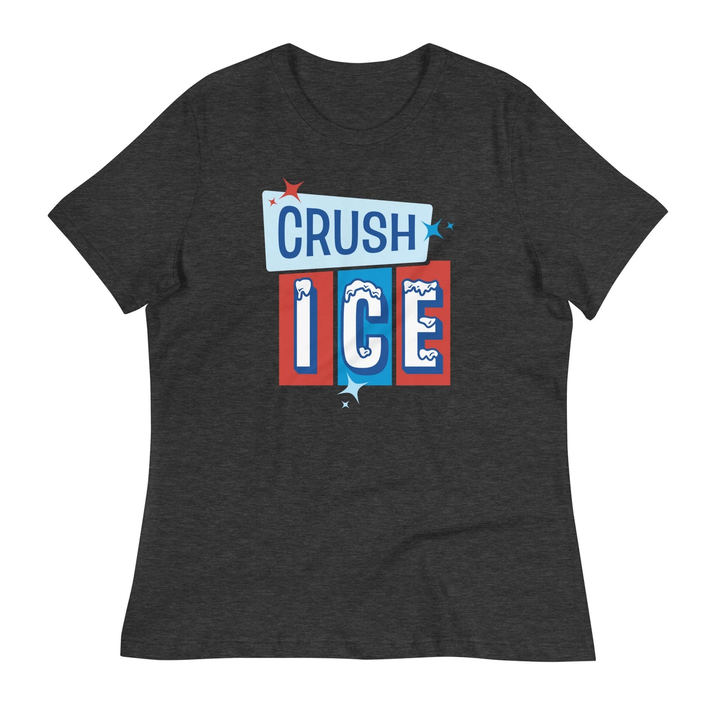 FINAL SALE - Size XL - Crush ICE - Women’s Tee - Dark Grey Heather