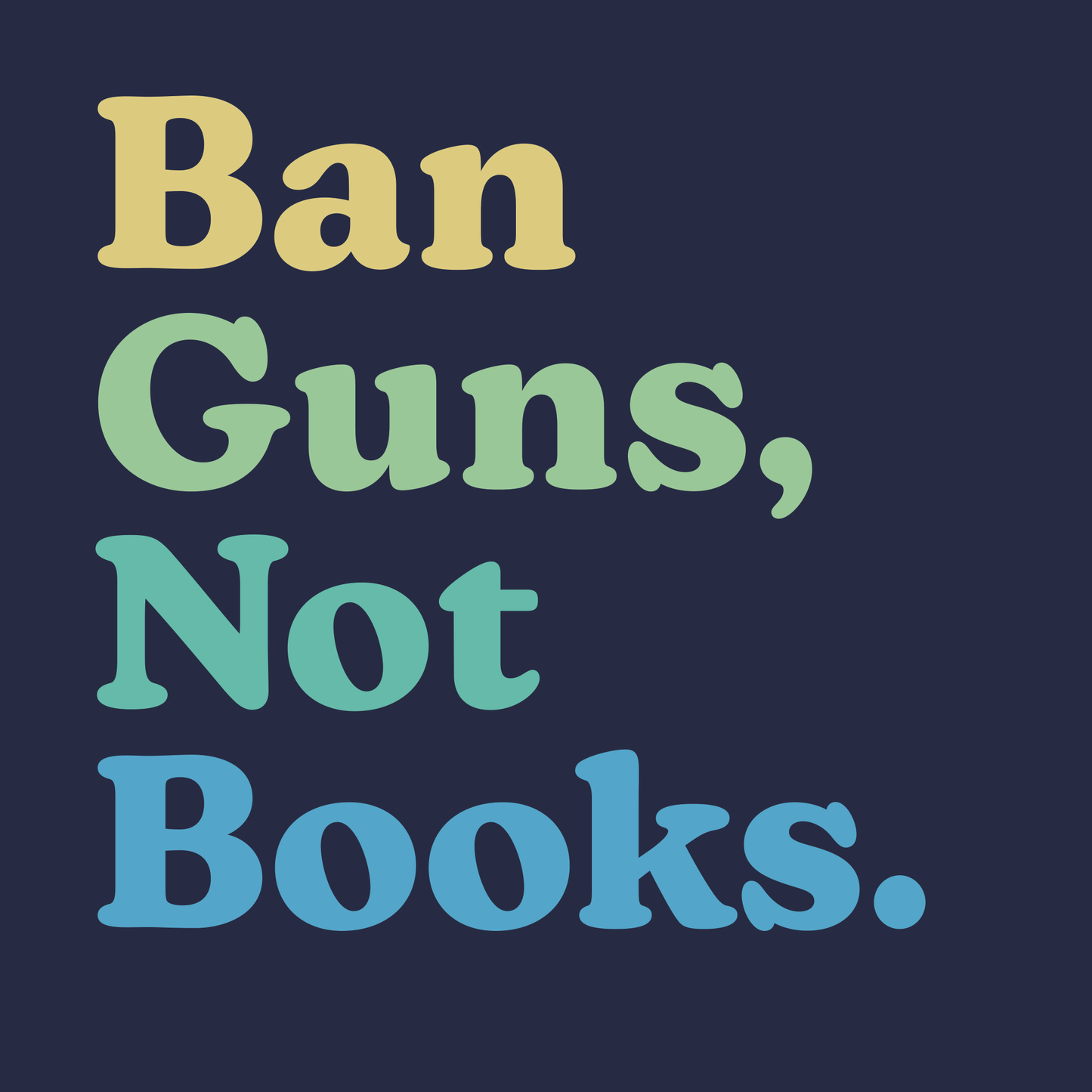 Ban Guns Not Books - Men’s/Unisex Tee