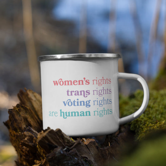 Human Rights - Enamel Camp Mug