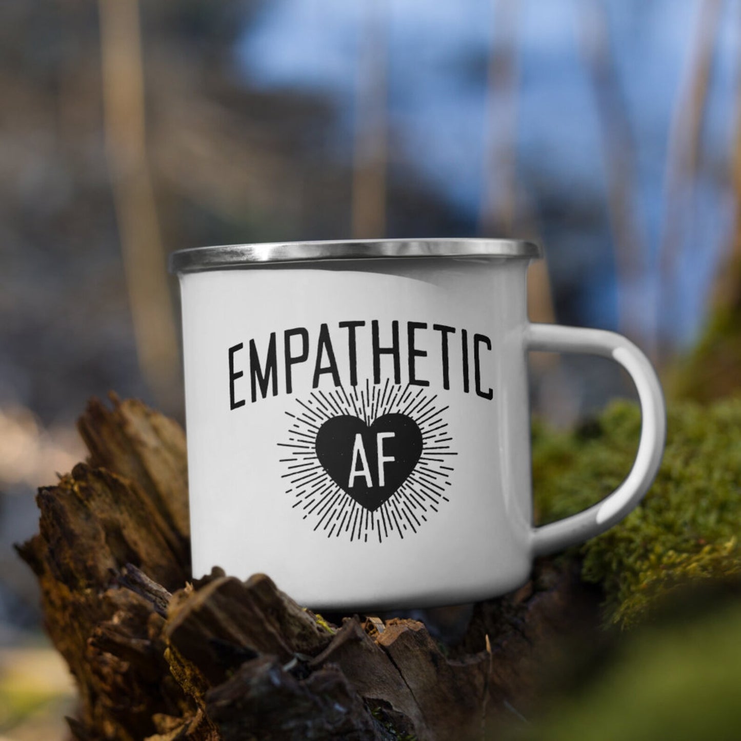 Empathetic AF - Enamel Camp Mug