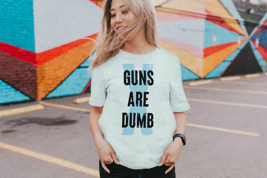 Guns Are Dumb - Dark Logo - Men’s/Unisex Tee