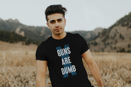 Guns Are Dumb - Light Logo - Men’s/Unisex Tee