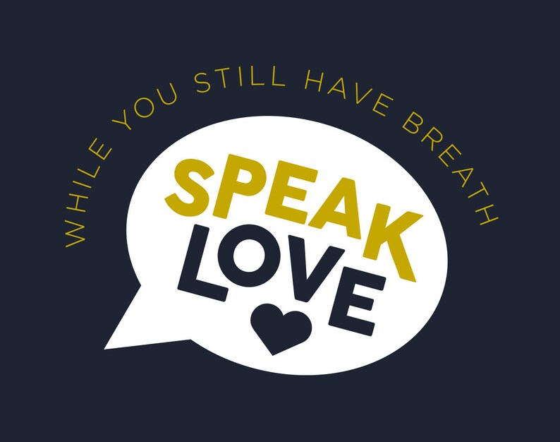 Speak Love  - Hooded Sweatshirt
