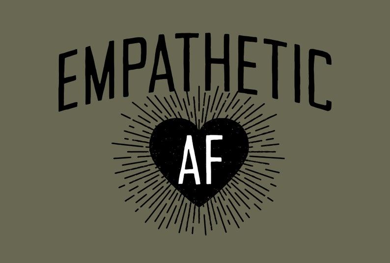 Empathetic AF - Dark Logo - Unisex Long Sleeve Shirt