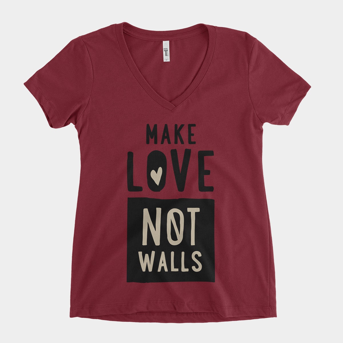 Make Love - Women's V-Neck Tee