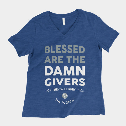 Damn Givers - Women's V-Neck Tee