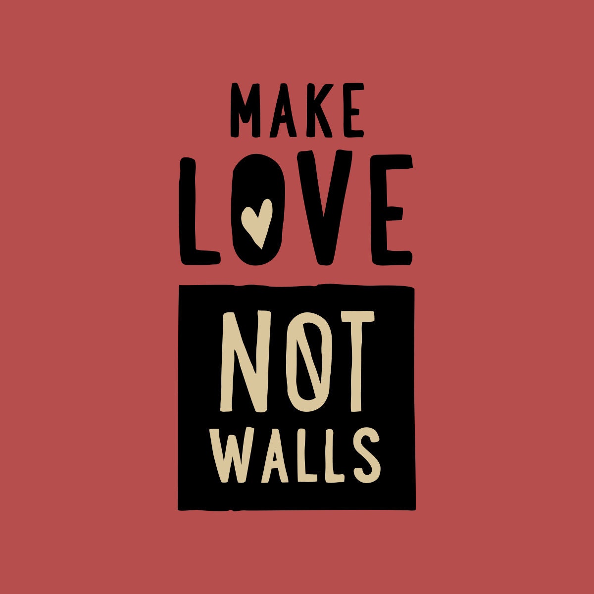 Make Love - Women's V-Neck Tee