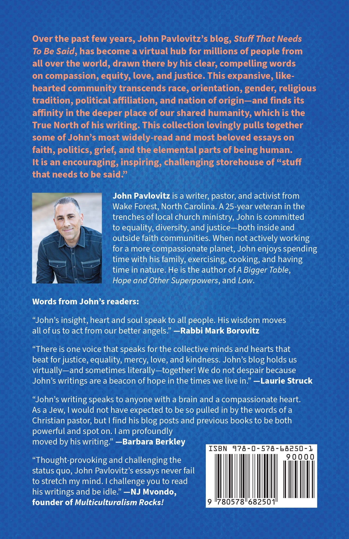 A Signed Copy of ‘Stuff That Needs to Be Said’ by John Pavlovitz