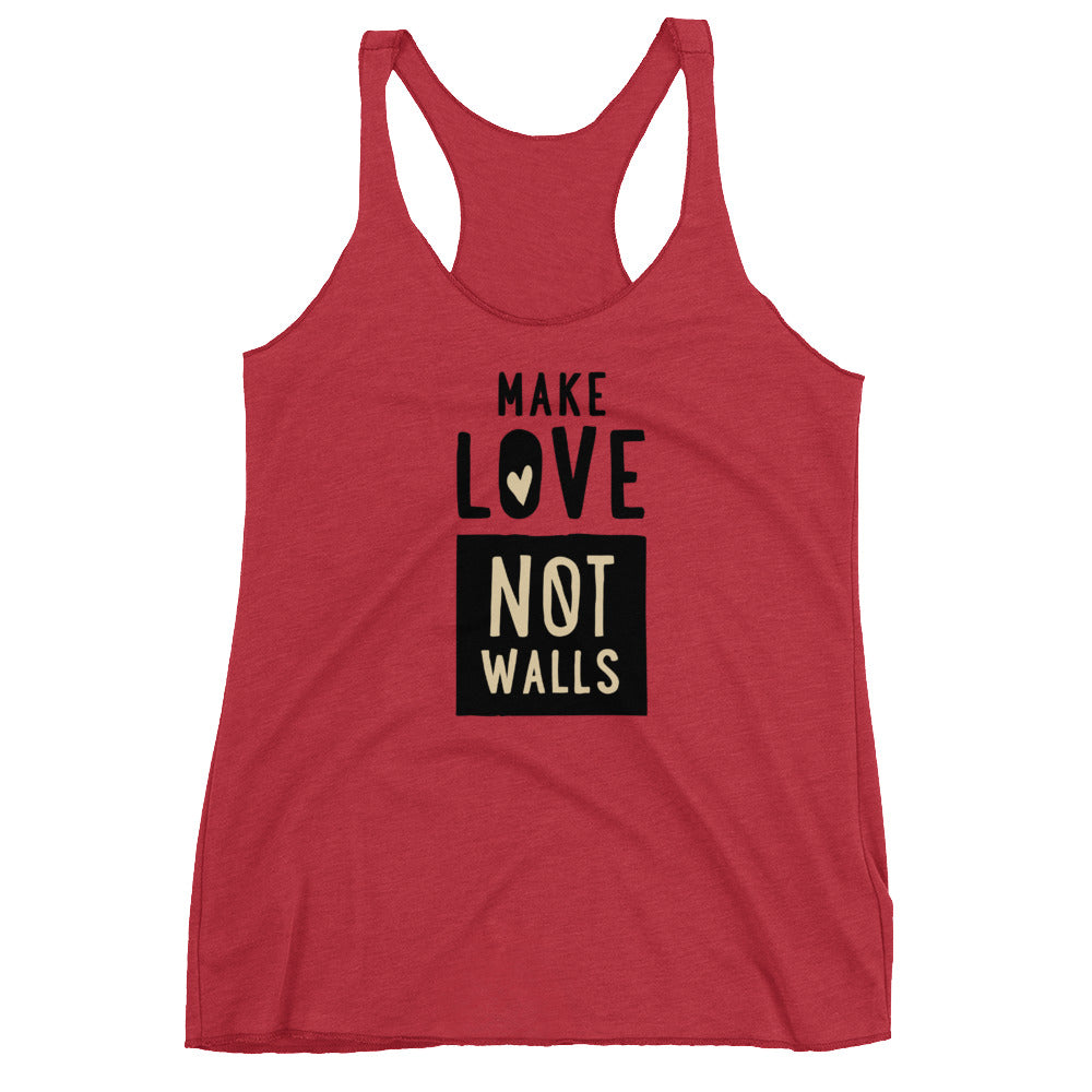 Make Love - Women's Racerback Tank