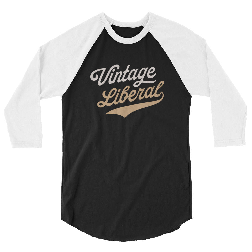 Vintage Liberal - Light Logo - 3/4 Sleeve Shirt