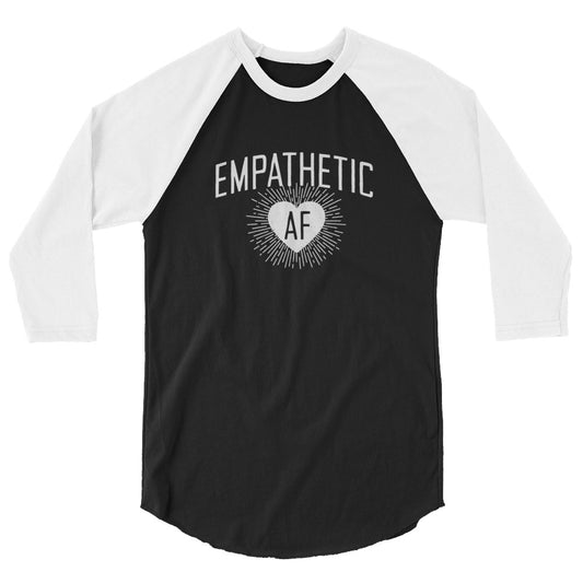 Empathetic AF - Light Logo - 3/4 Sleeve Shirt