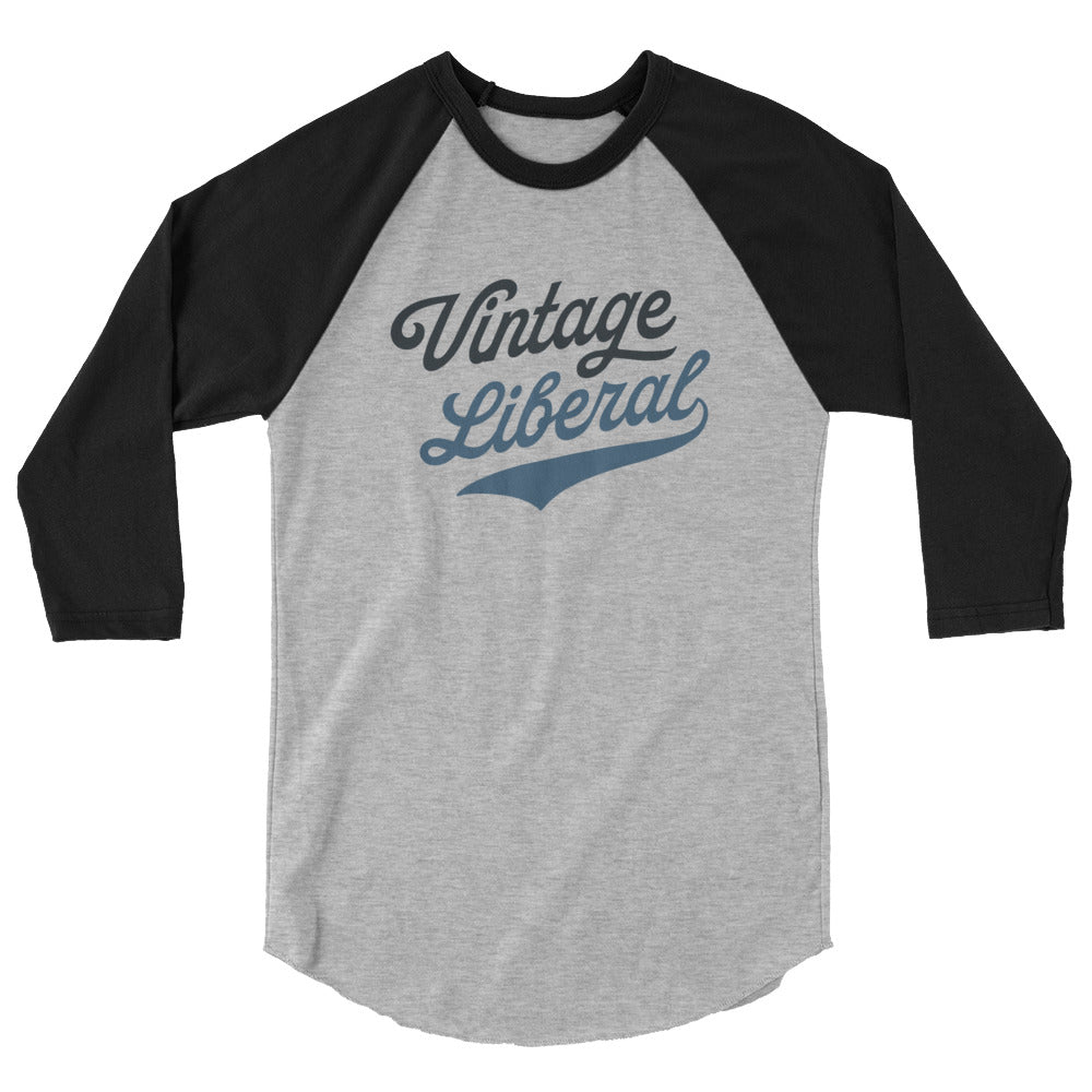 Vintage Liberal - Dark Logo - 3/4 Sleeve Shirt