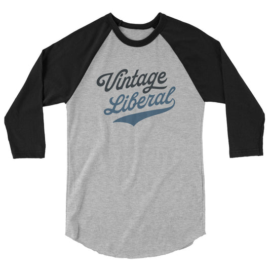 Vintage Liberal - Dark Logo - 3/4 Sleeve Shirt