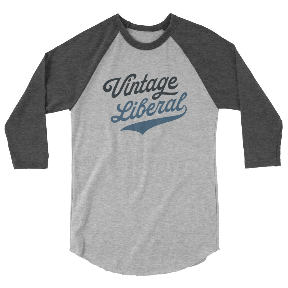 Vintage Liberal - Dark Logo - 3/4 Sleeve Shirt