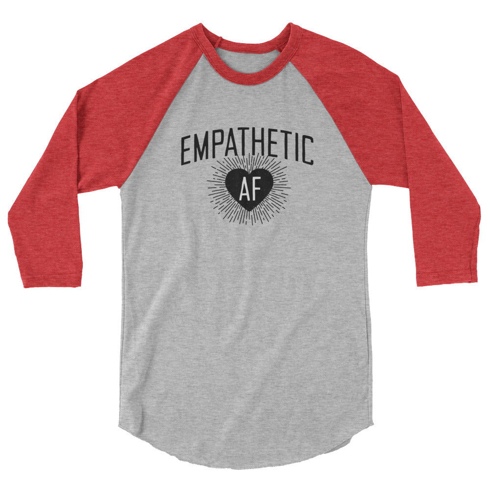 Empathetic AF - Dark Logo - 3/4 Sleeve Shirt