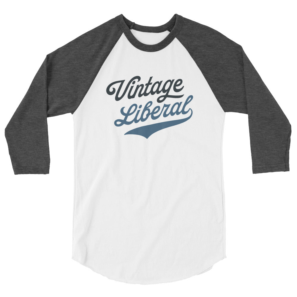 Vintage Liberal - Dark Logo - 3/4 Sleeve Shirt