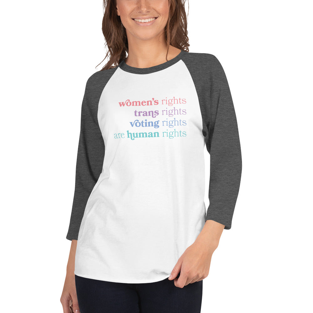 Human Rights - 3/4 Sleeve Shirt