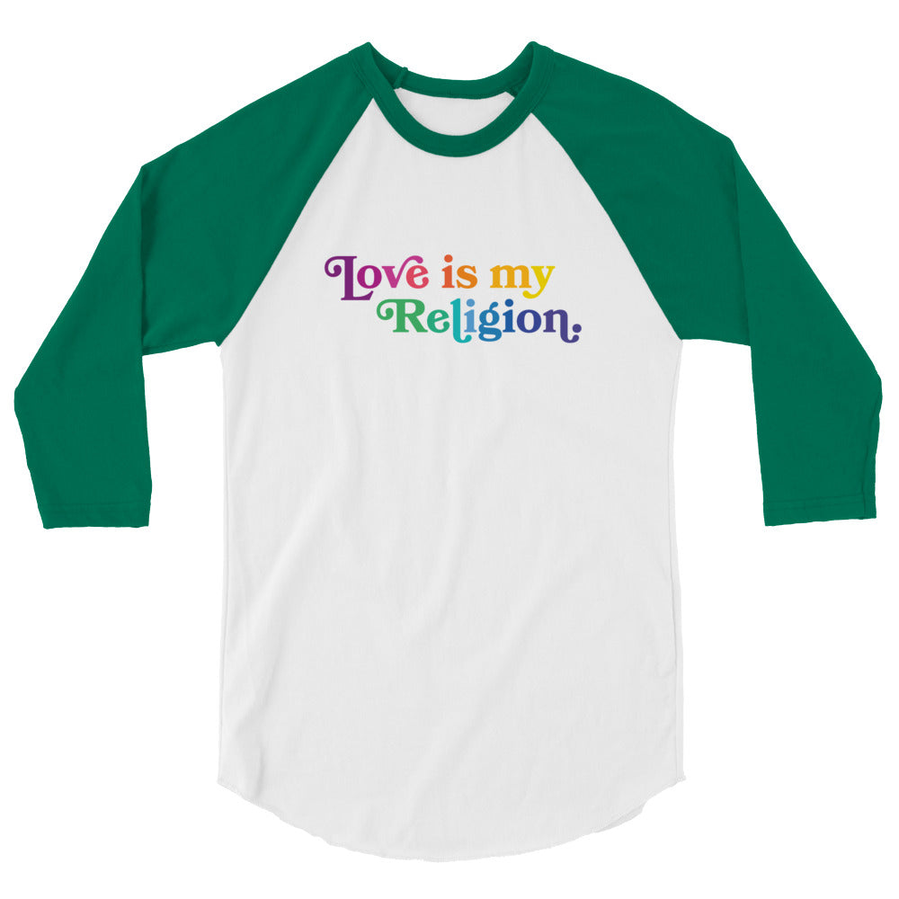 Love is My Religion - 3/4 Sleeve Shirt
