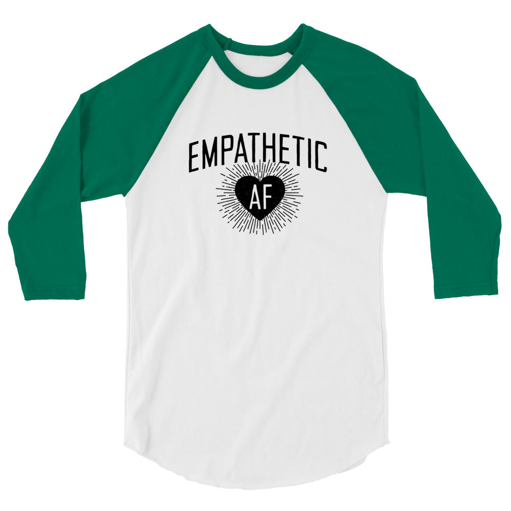 Empathetic AF - Dark Logo - 3/4 Sleeve Shirt