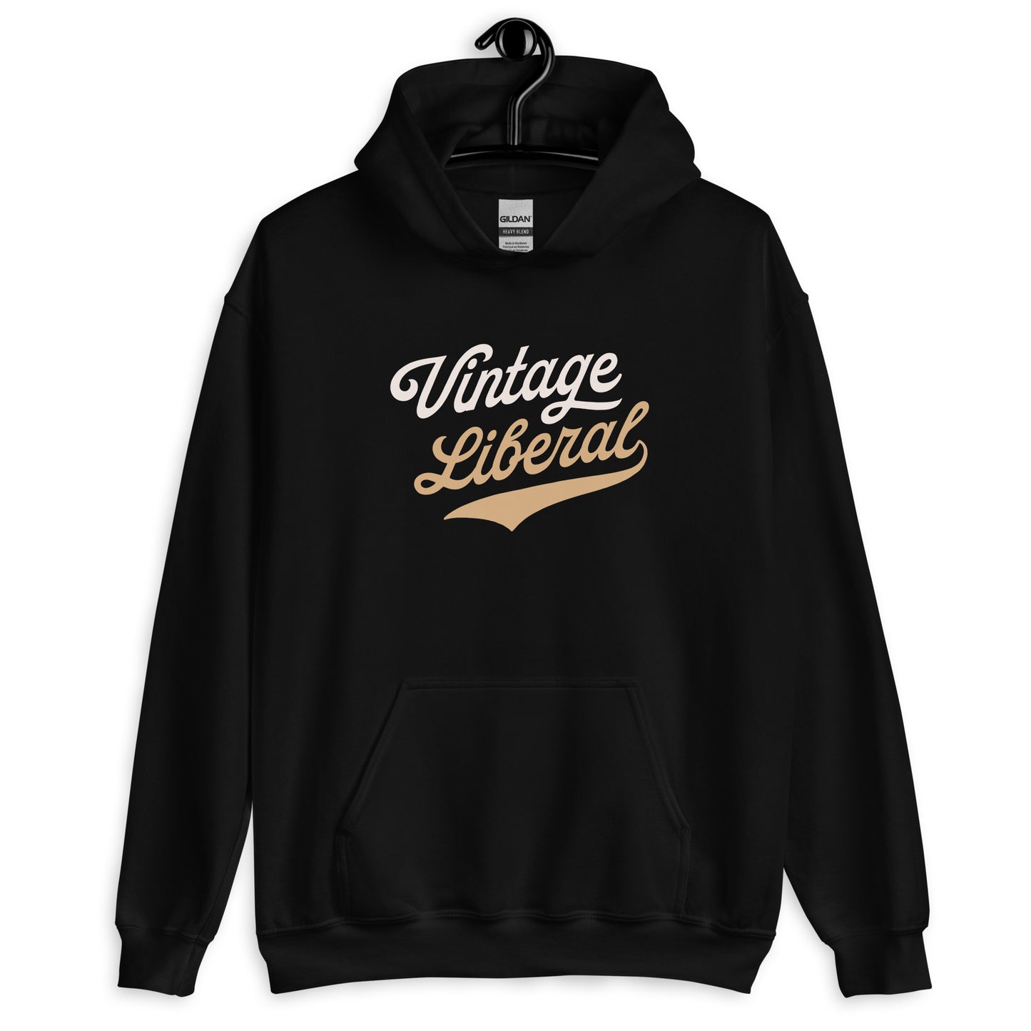 Vintage Liberal - Light Logo - Hooded Sweatshirt