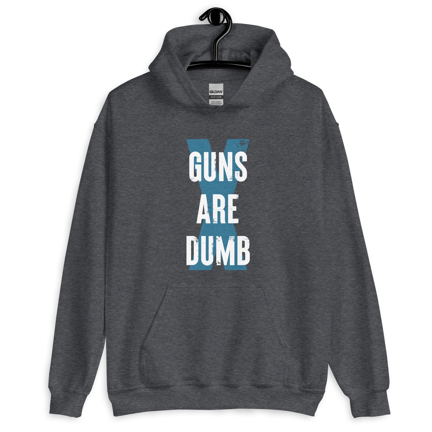 Guns Are Dumb - Light Logo - Hooded Sweatshirt
