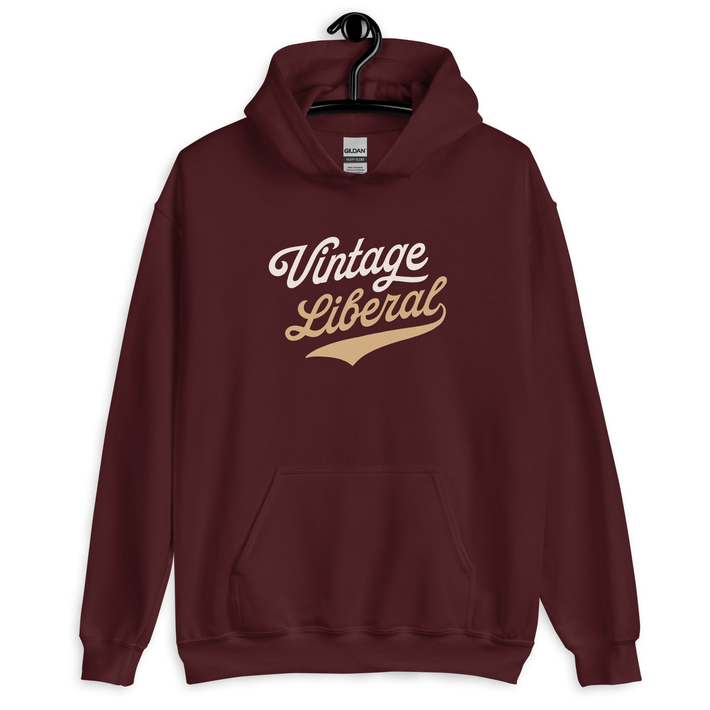 Vintage Liberal - Light Logo - Hooded Sweatshirt