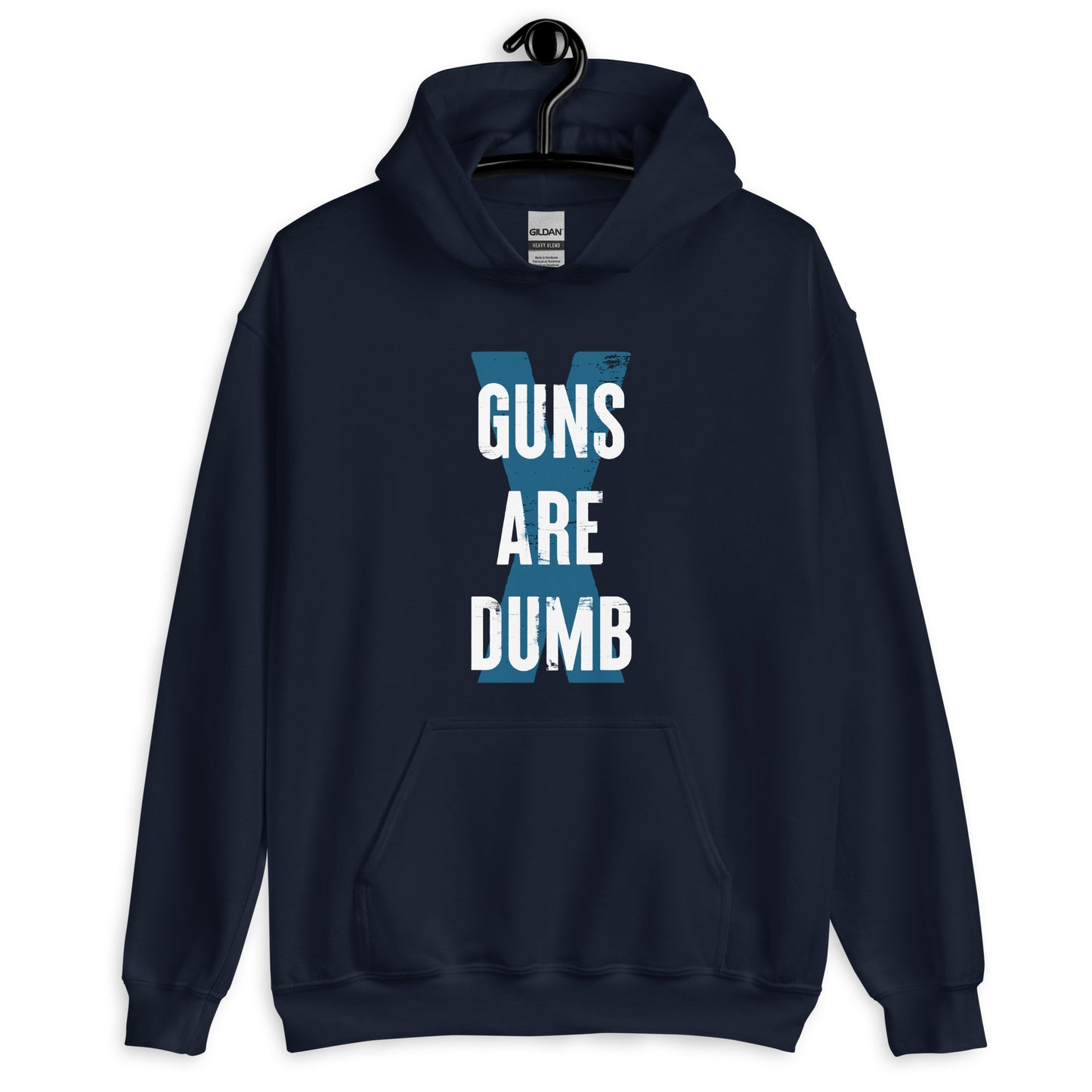 Guns Are Dumb - Light Logo - Hooded Sweatshirt