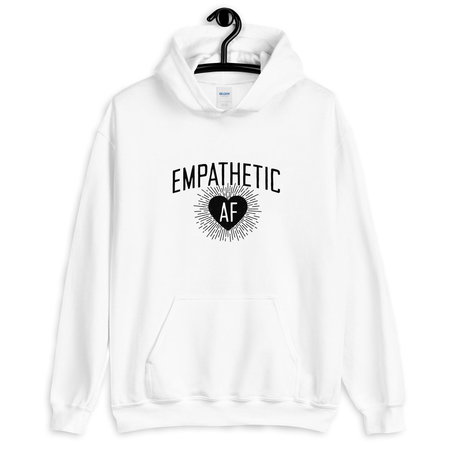 Empathetic AF - Dark Logo - Hooded Sweatshirt