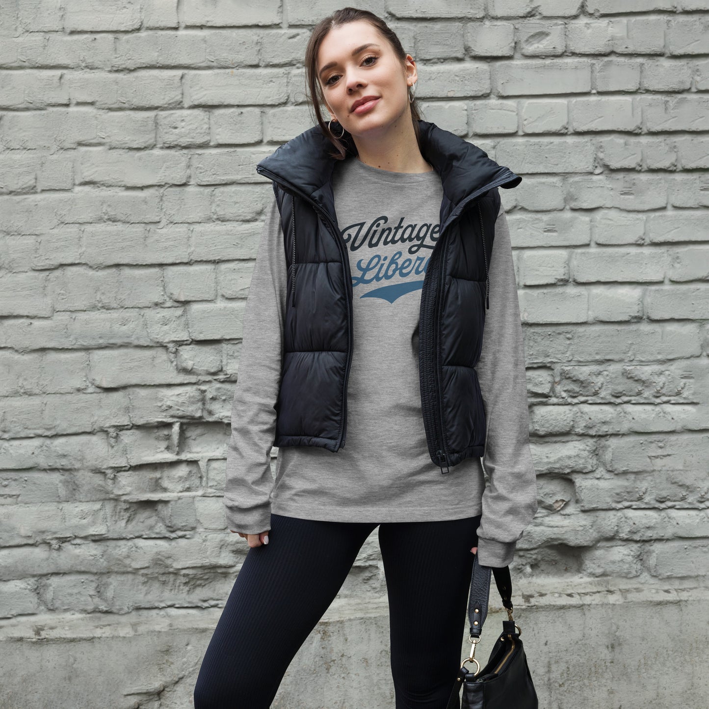 Vintage Liberal - Dark Logo - Unisex Long Sleeve Shirt
