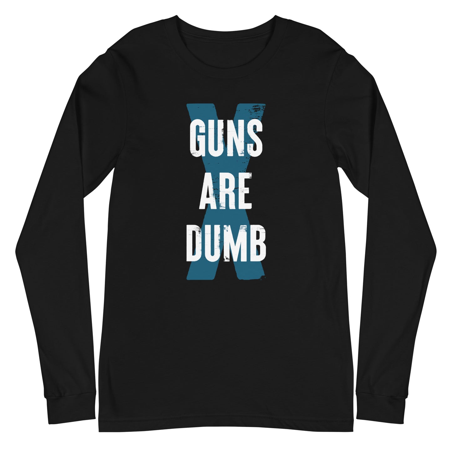 Guns Are Dumb - Light Logo - Unisex Long Sleeve Shirt